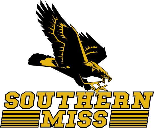 Southern Miss Golden Eagles 1990-2002 Primary Logo vinyl decal